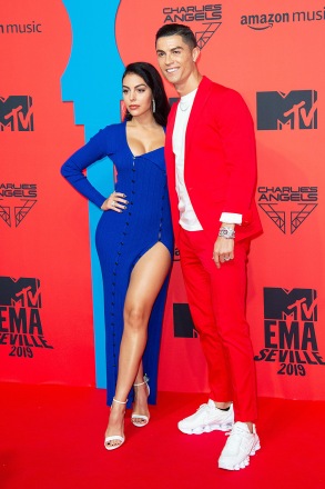 Криштиану Роналду и Джорджина Родригес на 26-й церемонии MTV EMA, Прибытие, Севилья, Испания, 3 ноября 2019 г.