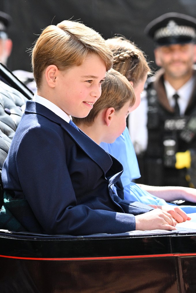 Принц Джордж, принц Луи и принцесса Шарлотта на Trooping the Color 2022