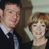 DAME MAGGIE SMITH AND HER SON CHRIS LARKIN   (Photo by Fiona Hanson - PA Images/PA Images via Getty Images)