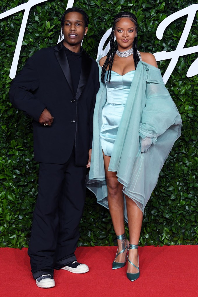 Рианна и A$AP Rocky на Fashion Awards 2019